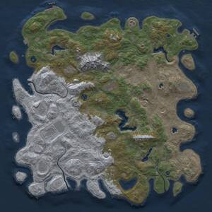 Thumbnail Rust Map: Procedural Map, Size: 5000, Seed: 867530969, 17 Monuments