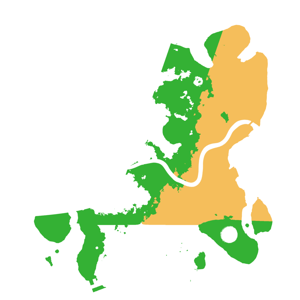 Biome Rust Map: Procedural Map, Size: 3200, Seed: 115930969