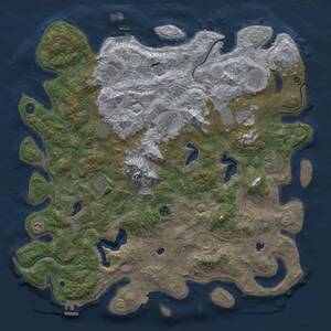 Thumbnail Rust Map: Procedural Map, Size: 5000, Seed: 4711, 17 Monuments