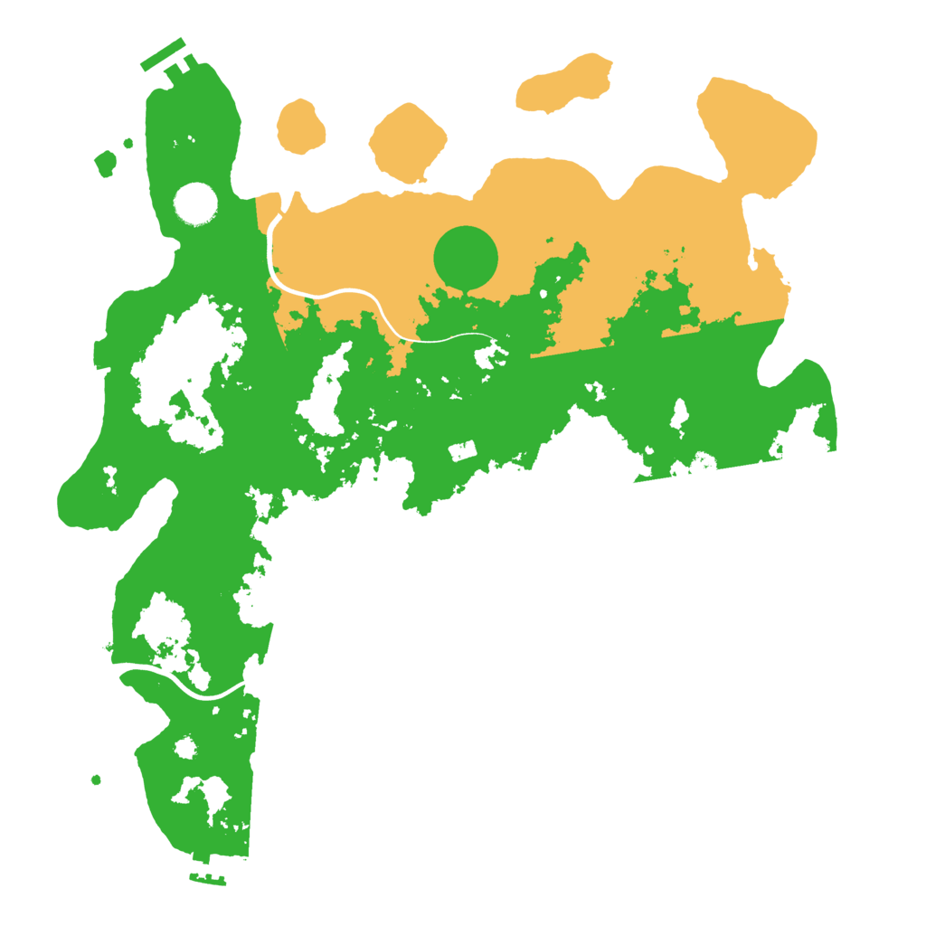 Biome Rust Map: Procedural Map, Size: 3800, Seed: 15527