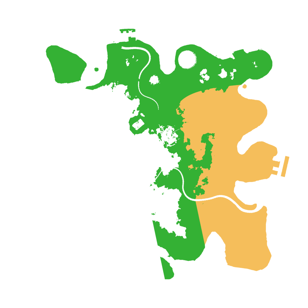 Biome Rust Map: Procedural Map, Size: 3000, Seed: 84797