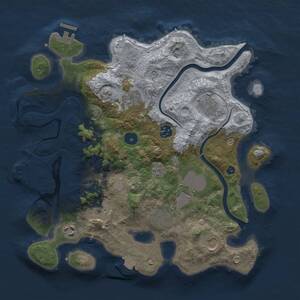 Thumbnail Rust Map: Procedural Map, Size: 3500, Seed: 963069, 15 Monuments