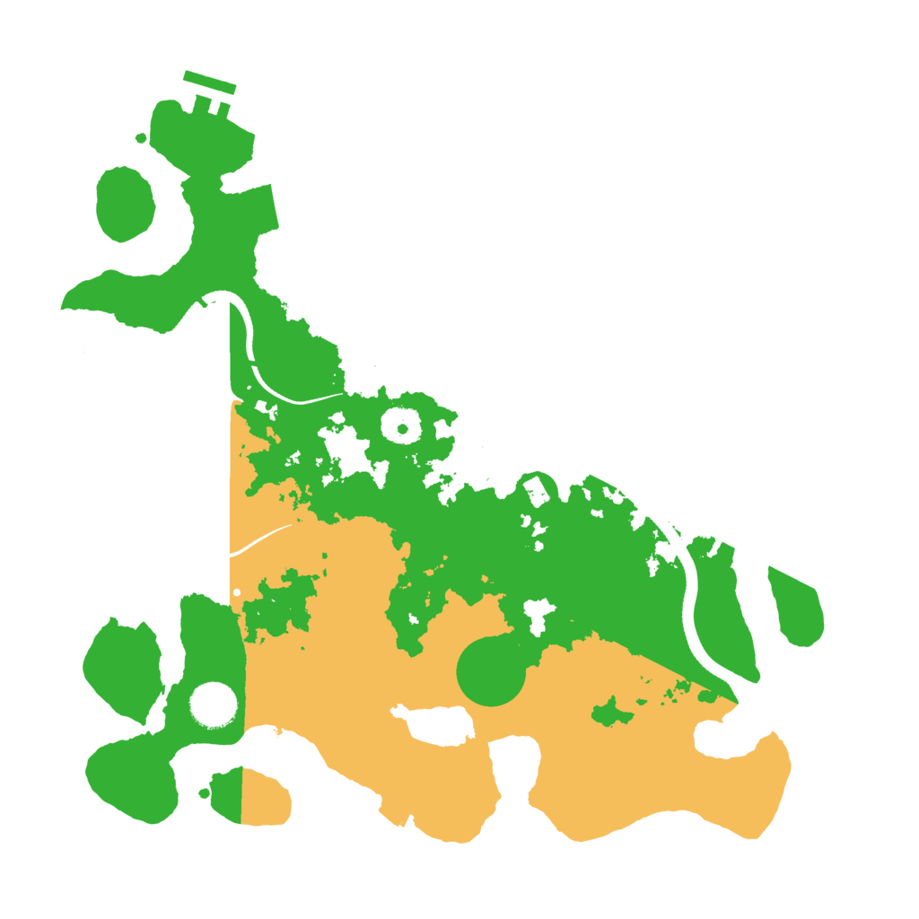 Biome Rust Map: Procedural Map, Size: 3500, Seed: 963069