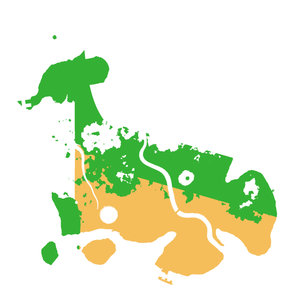 Biome Rust Map: Procedural Map, Size: 3000, Seed: 631766210