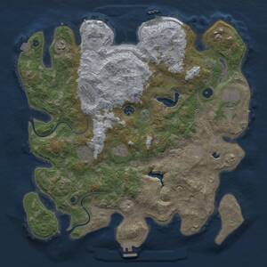 Thumbnail Rust Map: Procedural Map, Size: 4000, Seed: 771660972, 14 Monuments