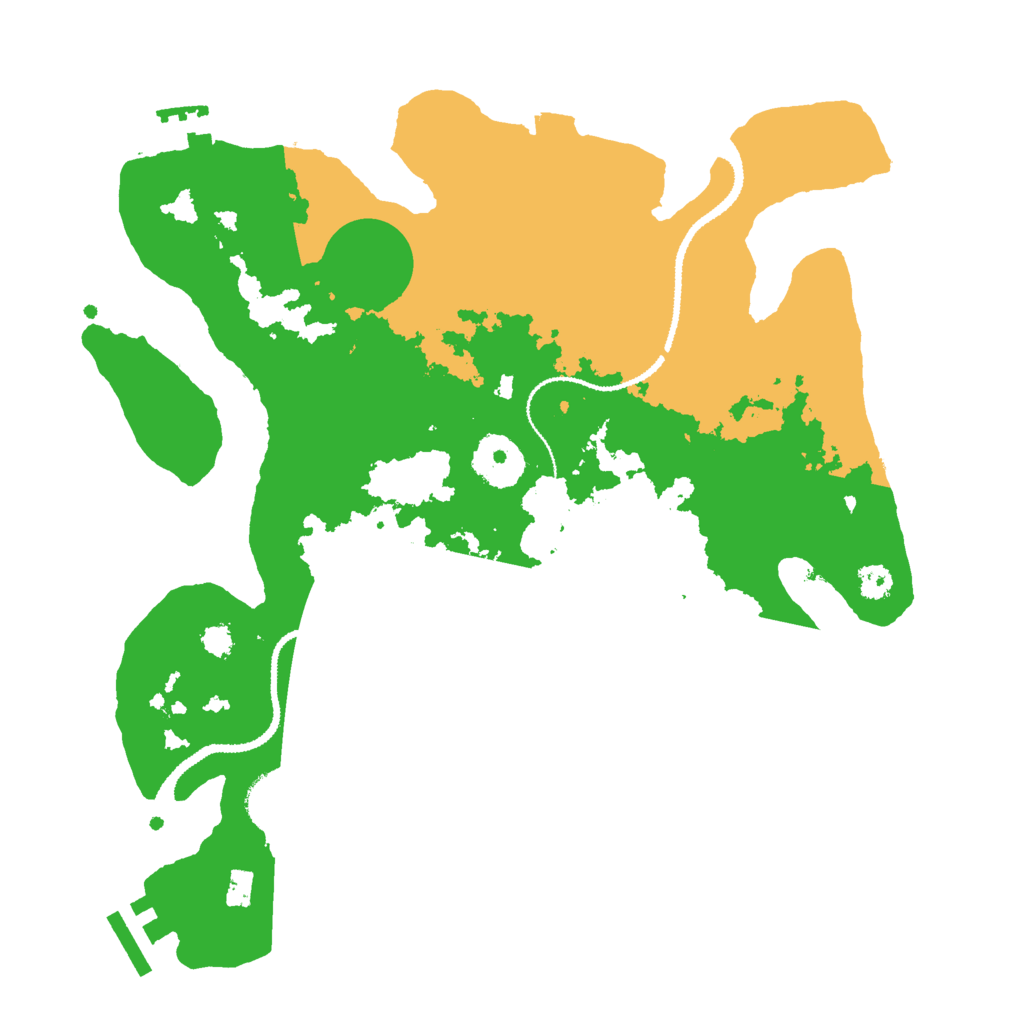 Biome Rust Map: Procedural Map, Size: 3000, Seed: 629794309