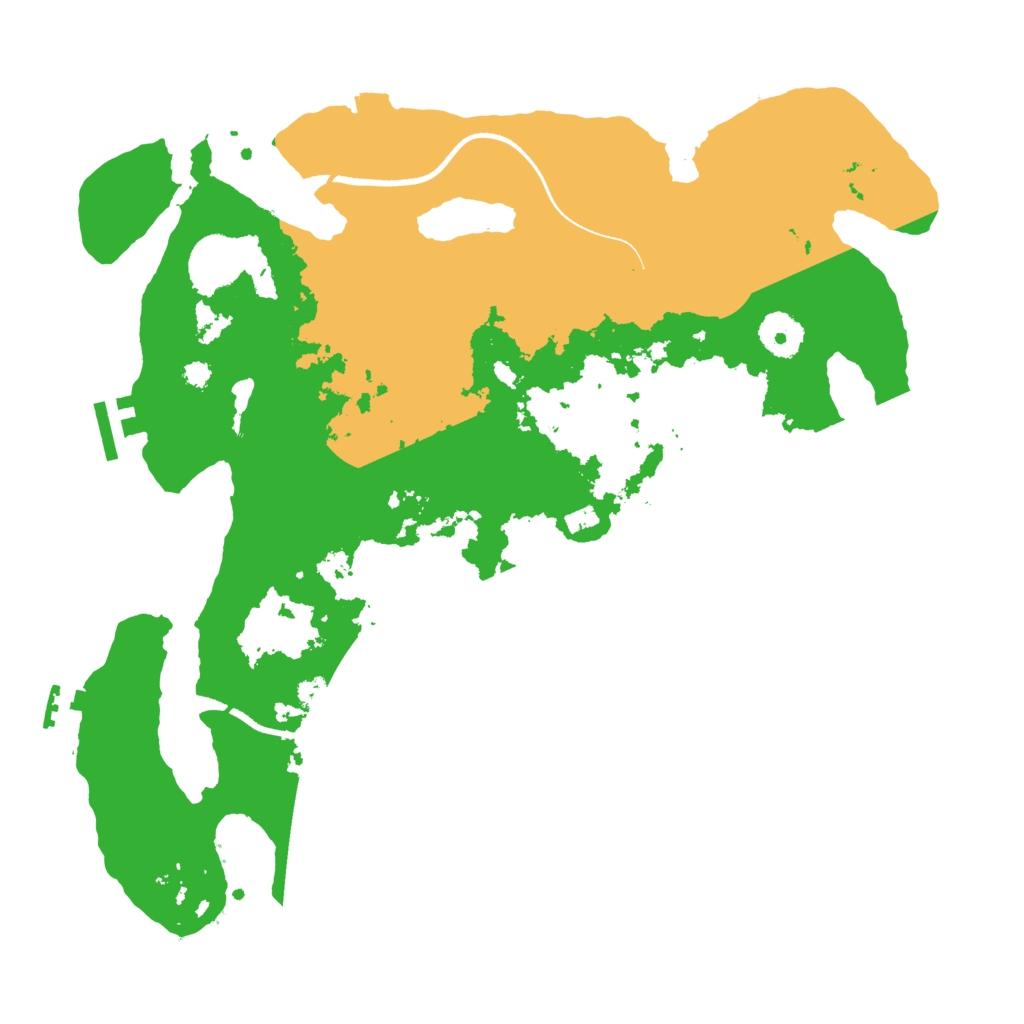 Biome Rust Map: Procedural Map, Size: 3500, Seed: 840530132