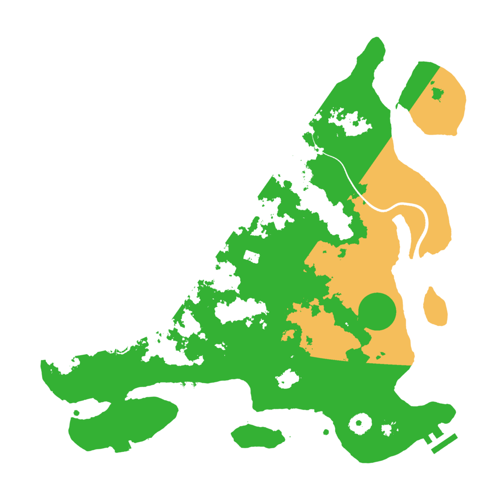 Biome Rust Map: Procedural Map, Size: 3500, Seed: 392764403