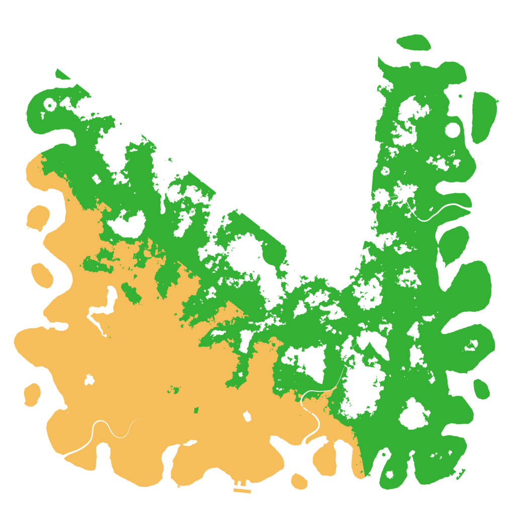 Biome Rust Map: Procedural Map, Size: 6000, Seed: 477992062