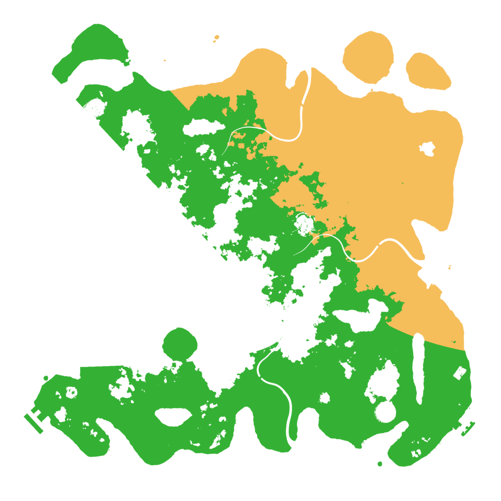 Biome Rust Map: Procedural Map, Size: 4200, Seed: 12437