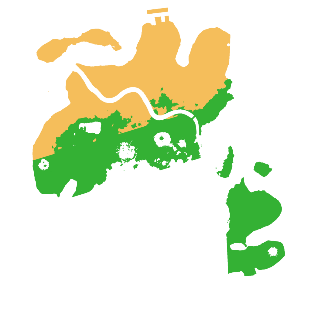 Biome Rust Map: Procedural Map, Size: 3000, Seed: 617474686