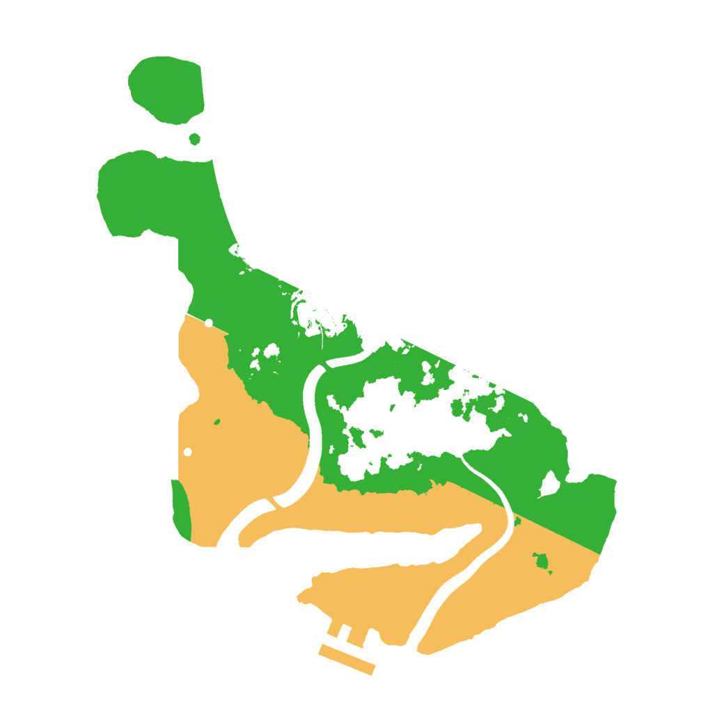 Biome Rust Map: Procedural Map, Size: 2500, Seed: 2341687