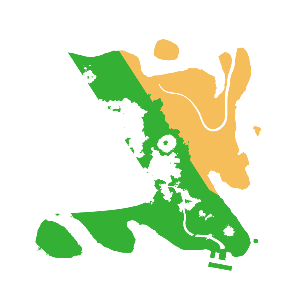 Biome Rust Map: Procedural Map, Size: 2500, Seed: 259760028