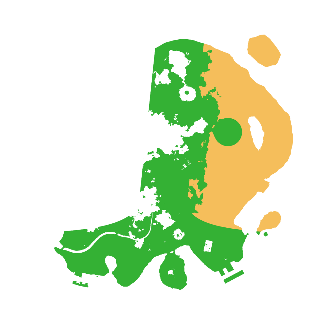Biome Rust Map: Procedural Map, Size: 3000, Seed: 634277443