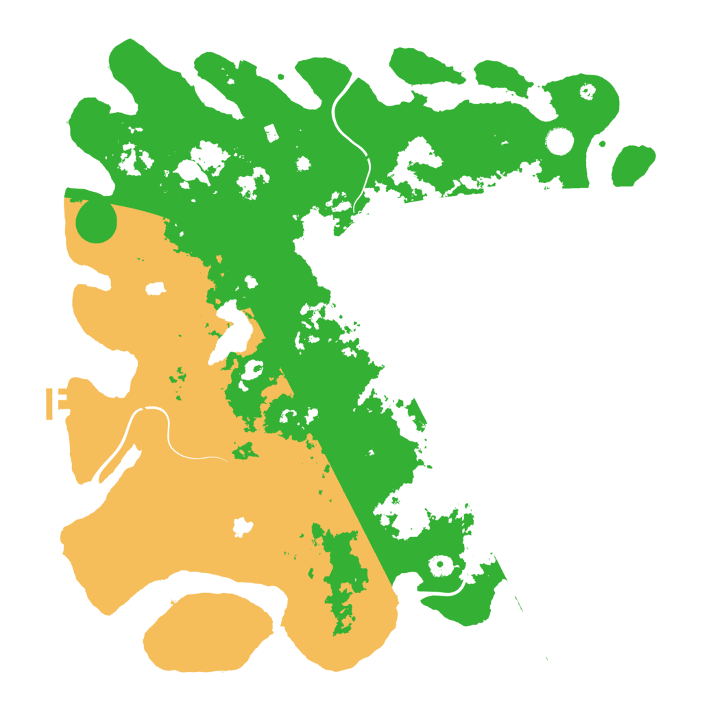 Biome Rust Map: Procedural Map, Size: 4500, Seed: 246810