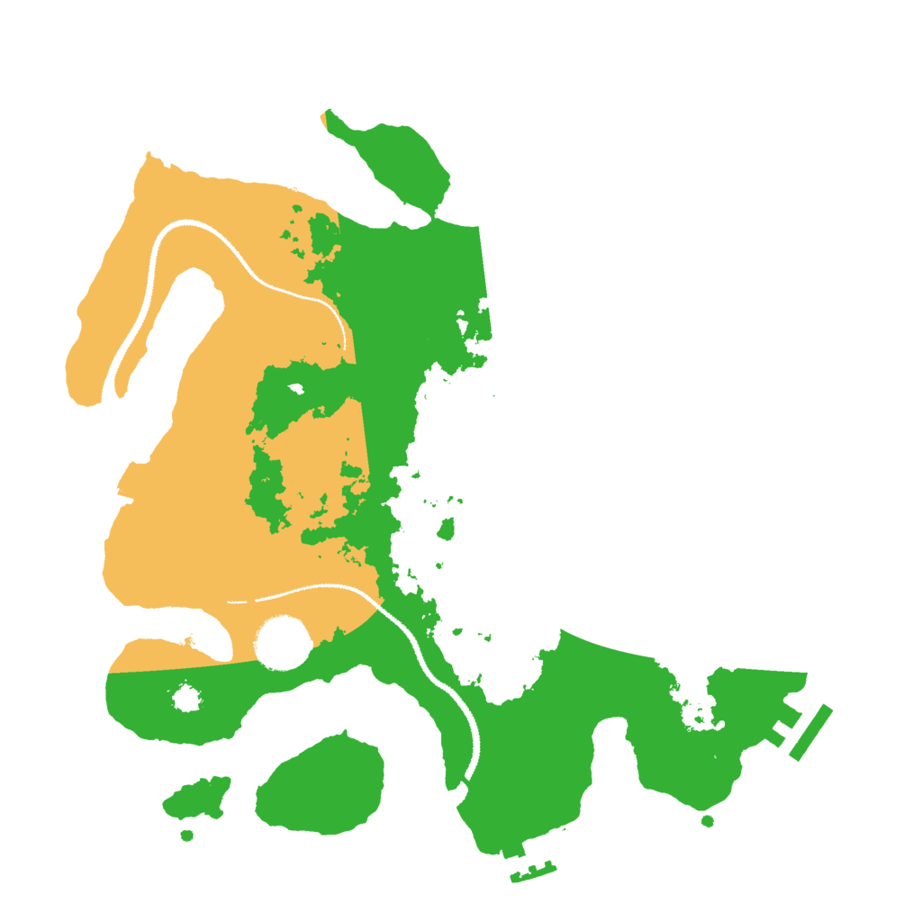 Biome Rust Map: Procedural Map, Size: 3000, Seed: 43925