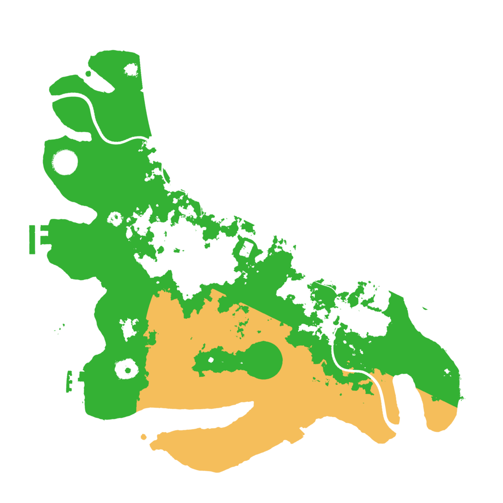 Biome Rust Map: Procedural Map, Size: 3500, Seed: 2341687