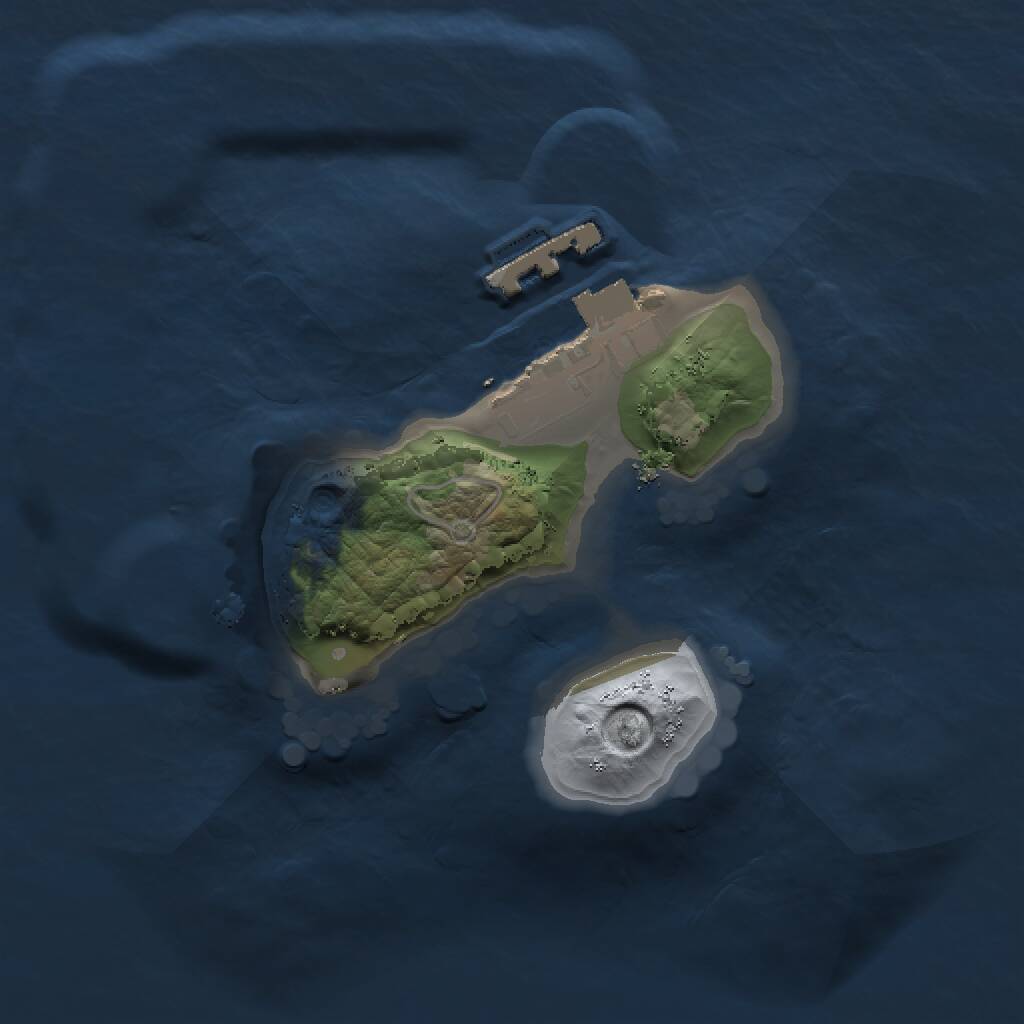 Rust Map: Procedural Map, Size: 1300, Seed: 3513566, 2 Monuments