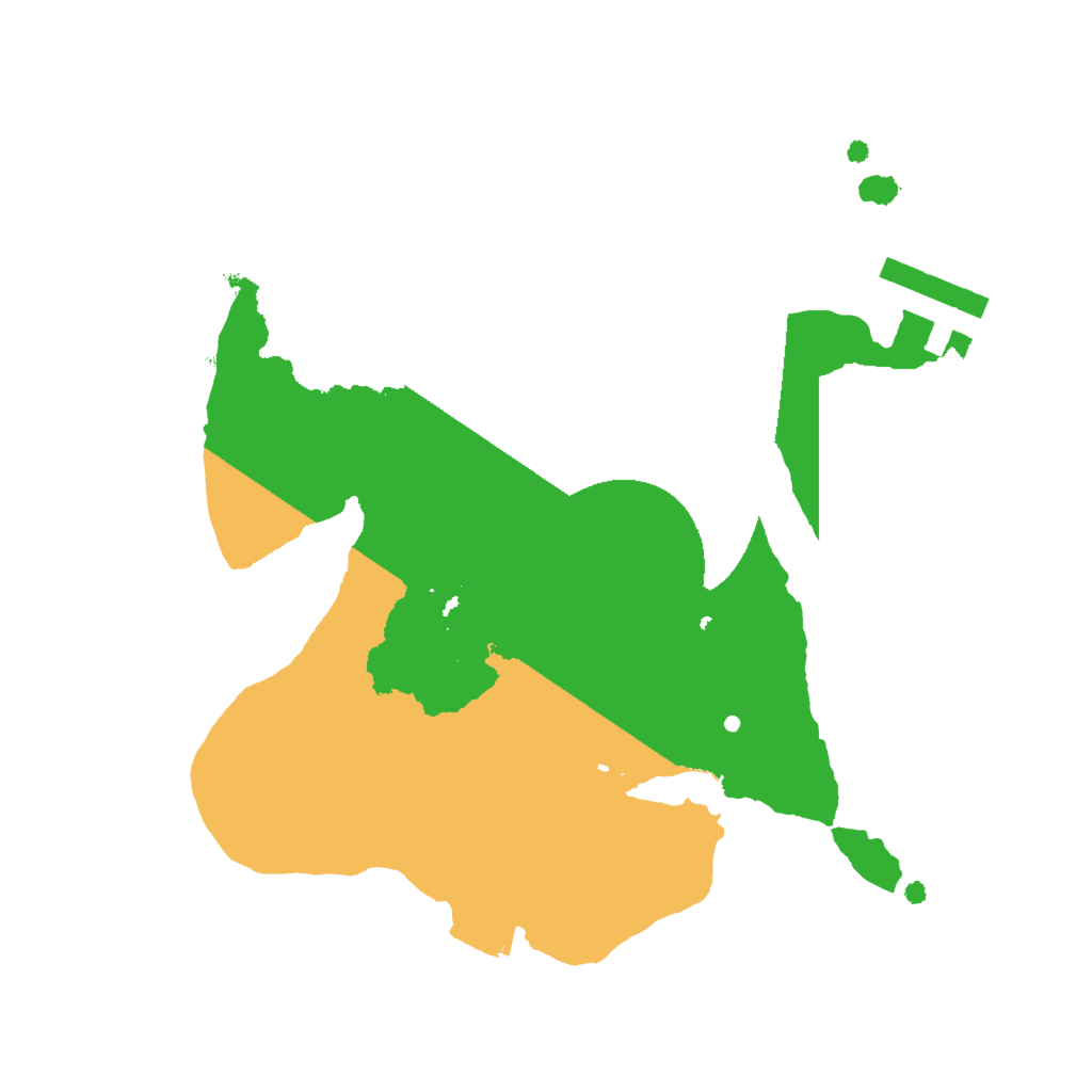 Biome Rust Map: Procedural Map, Size: 2000, Seed: 21078264