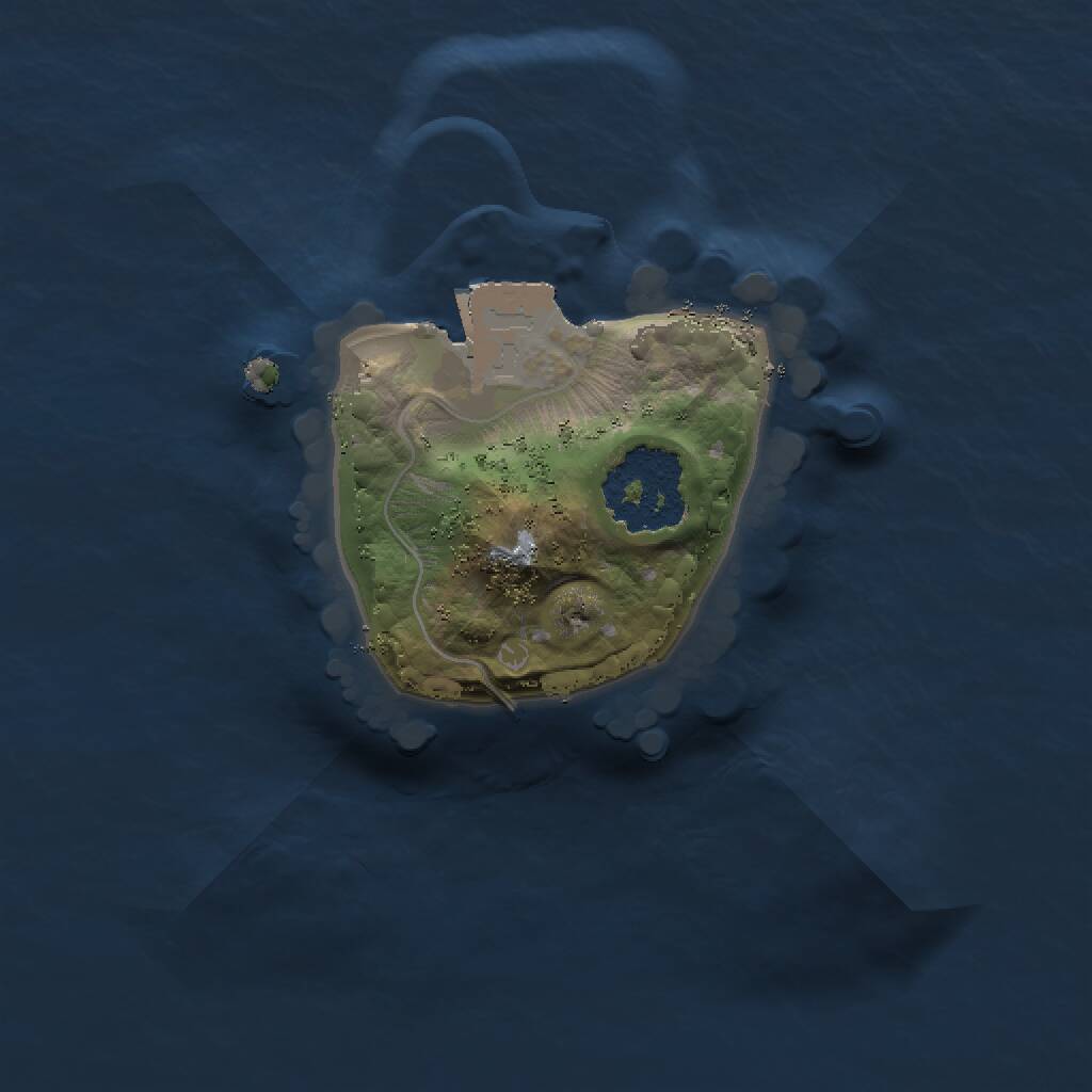 Rust Map: Procedural Map, Size: 1300, Seed: 465788066, 1 Monuments