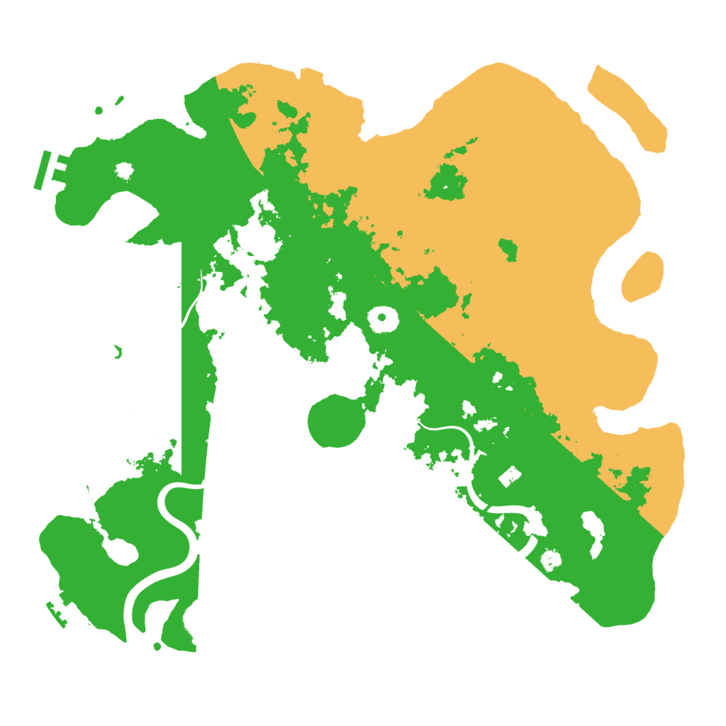 Biome Rust Map: Procedural Map, Size: 3700, Seed: 800092176