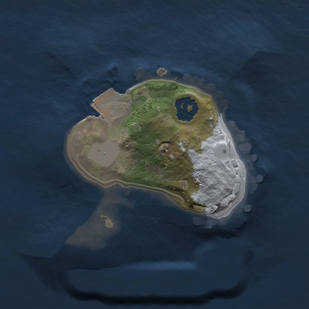 Rust Map: Procedural Map, Size: 1300, Seed: 237431550, 1 Monuments