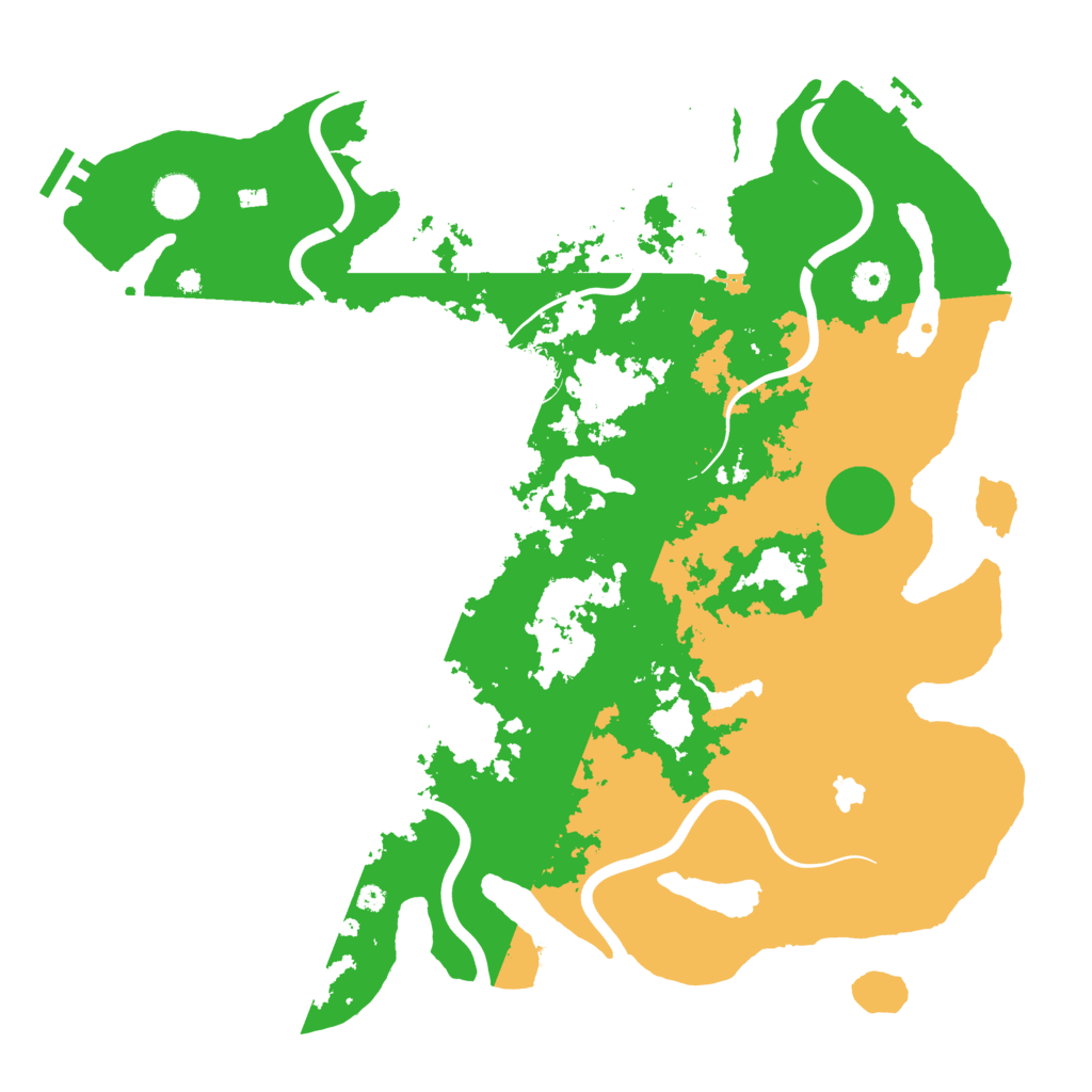 Biome Rust Map: Procedural Map, Size: 4200, Seed: 78943573