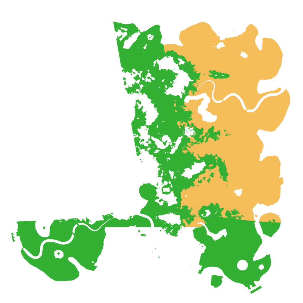 Biome Rust Map: Procedural Map, Size: 5000, Seed: 743788516