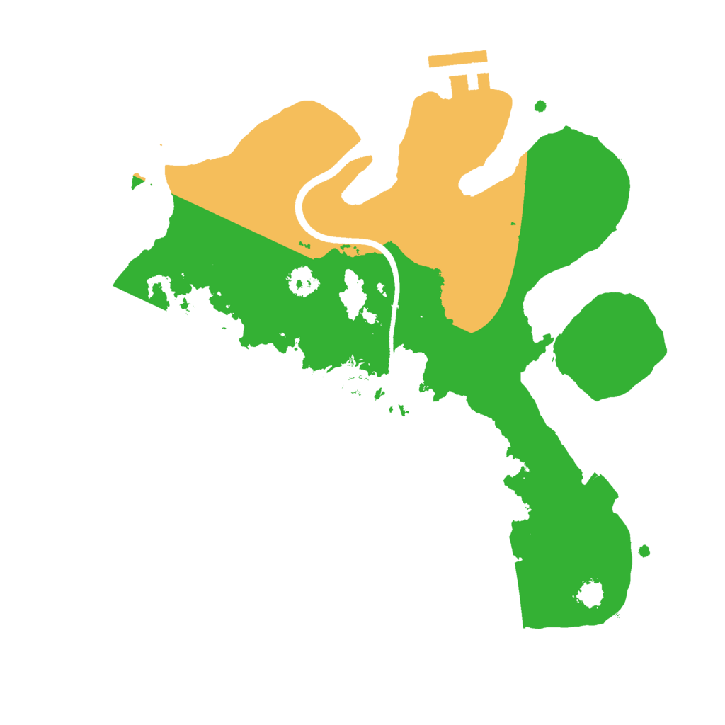 Biome Rust Map: Procedural Map, Size: 2500, Seed: 61771520