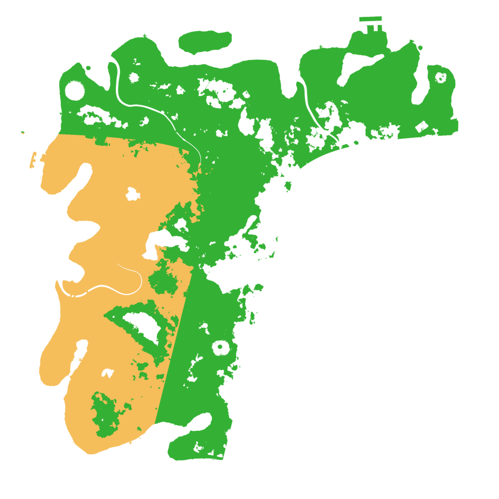 Biome Rust Map: Procedural Map, Size: 4500, Seed: 49261735