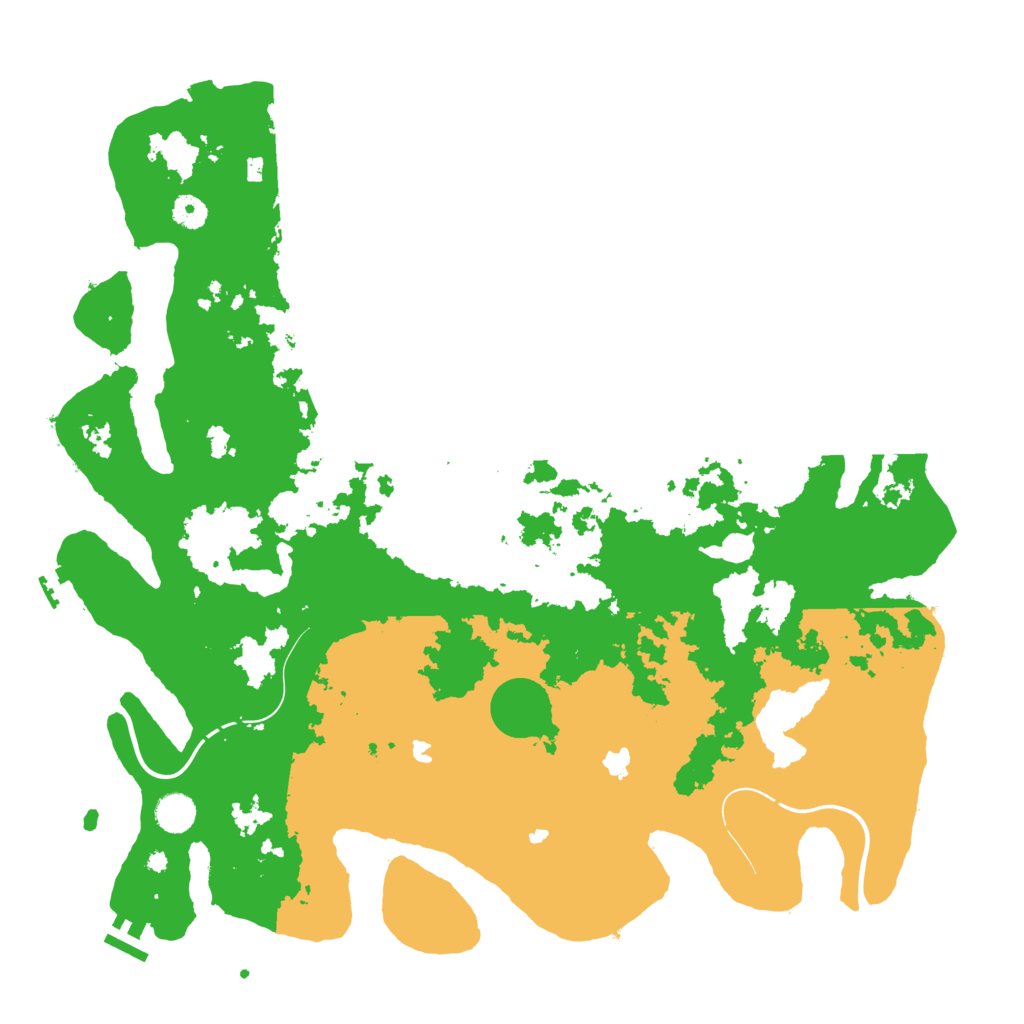 Biome Rust Map: Procedural Map, Size: 4500, Seed: 458115547