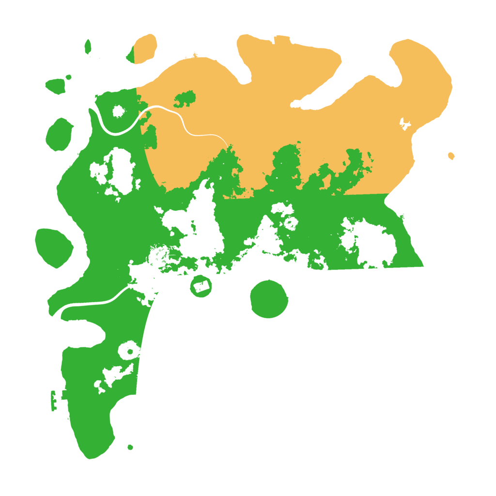 Biome Rust Map: Procedural Map, Size: 3700, Seed: 1294479218