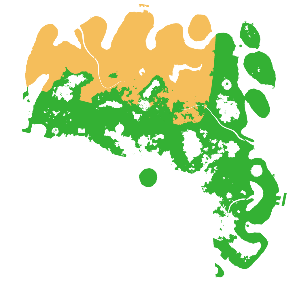 Biome Rust Map: Procedural Map, Size: 4500, Seed: 1451112580