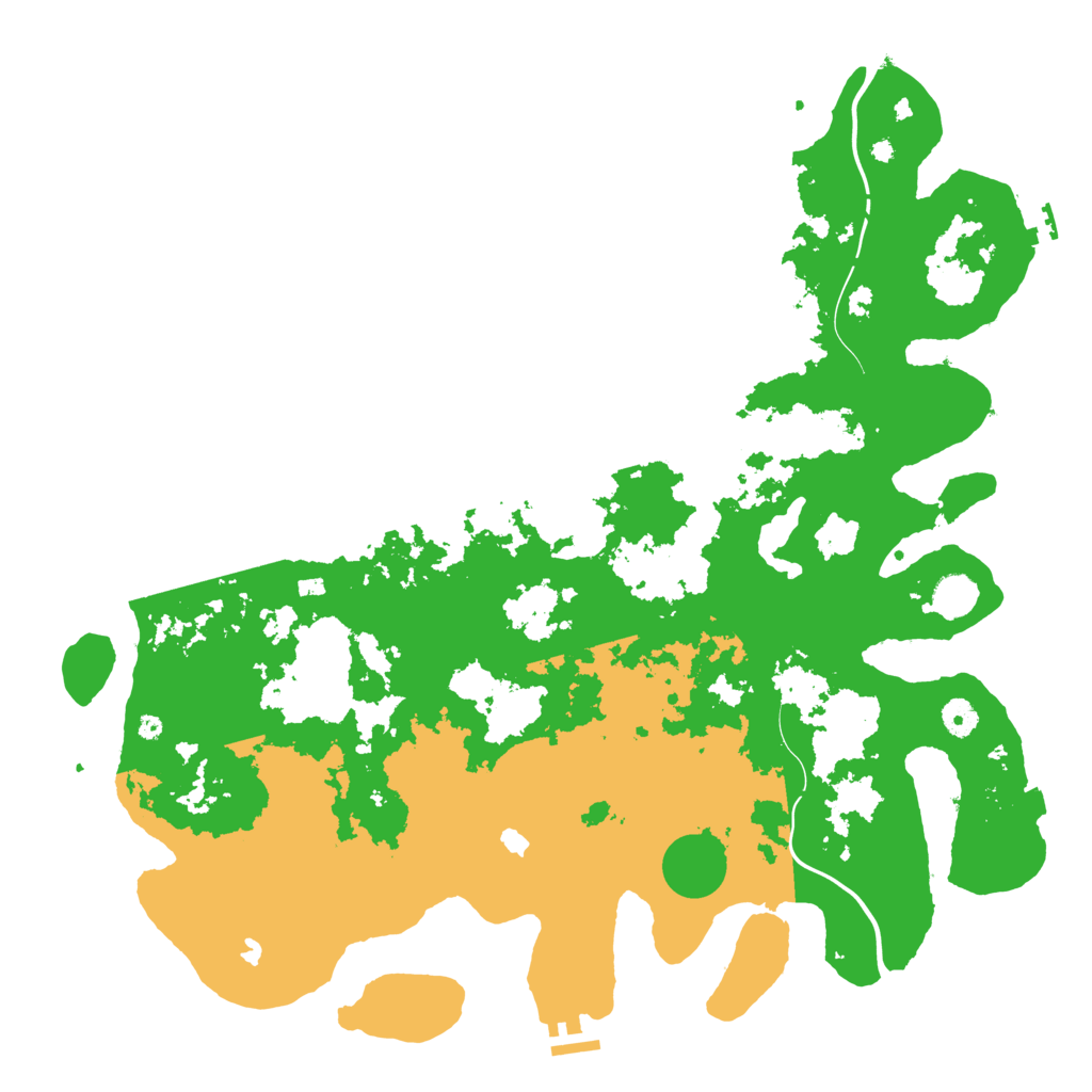 Biome Rust Map: Procedural Map, Size: 4500, Seed: 1048400269