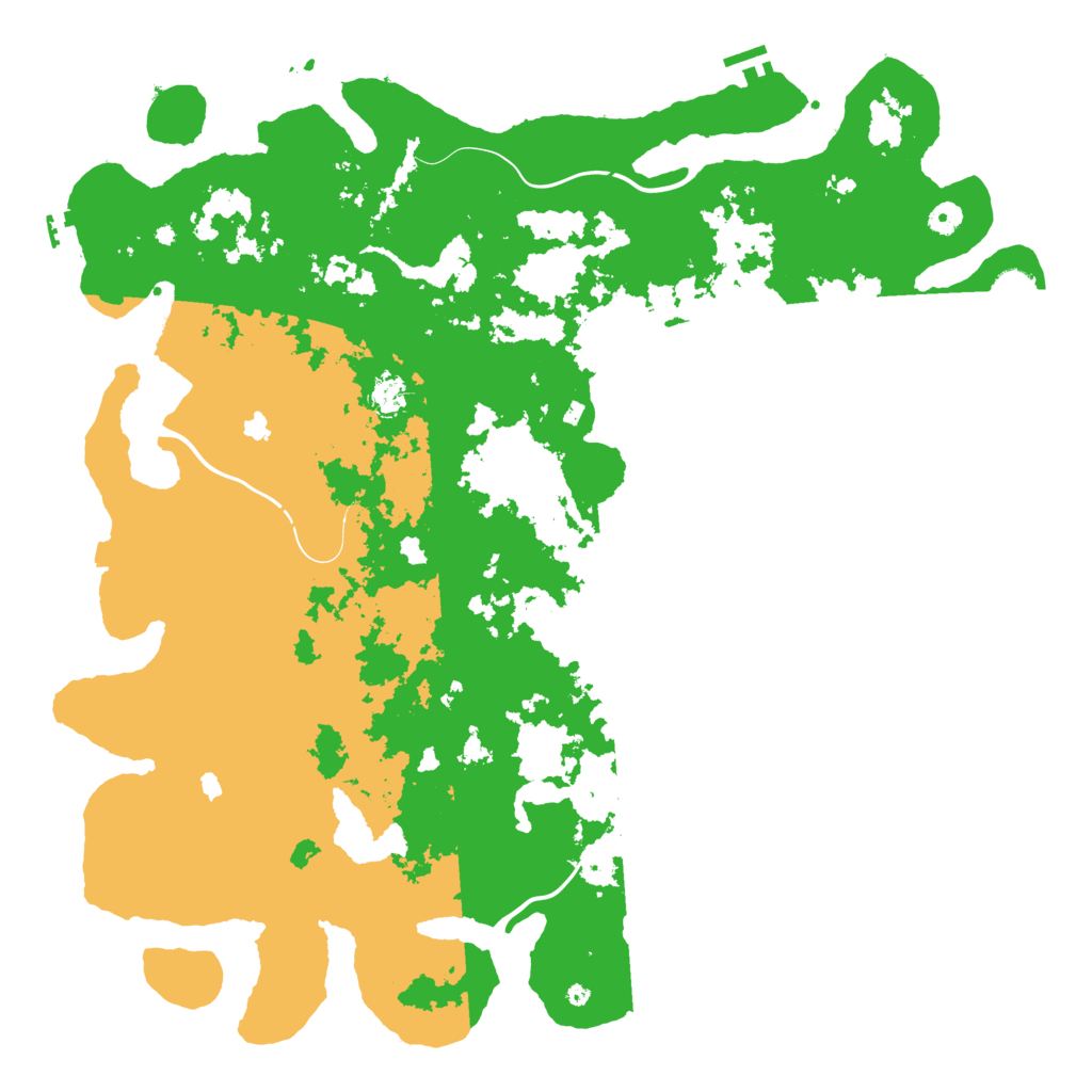 Biome Rust Map: Procedural Map, Size: 5000, Seed: 743789