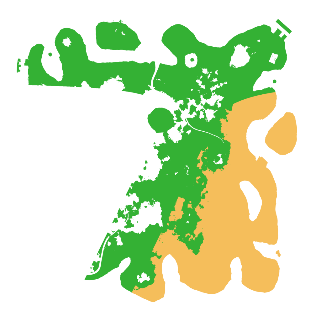 Biome Rust Map: Procedural Map, Size: 3500, Seed: 366935267