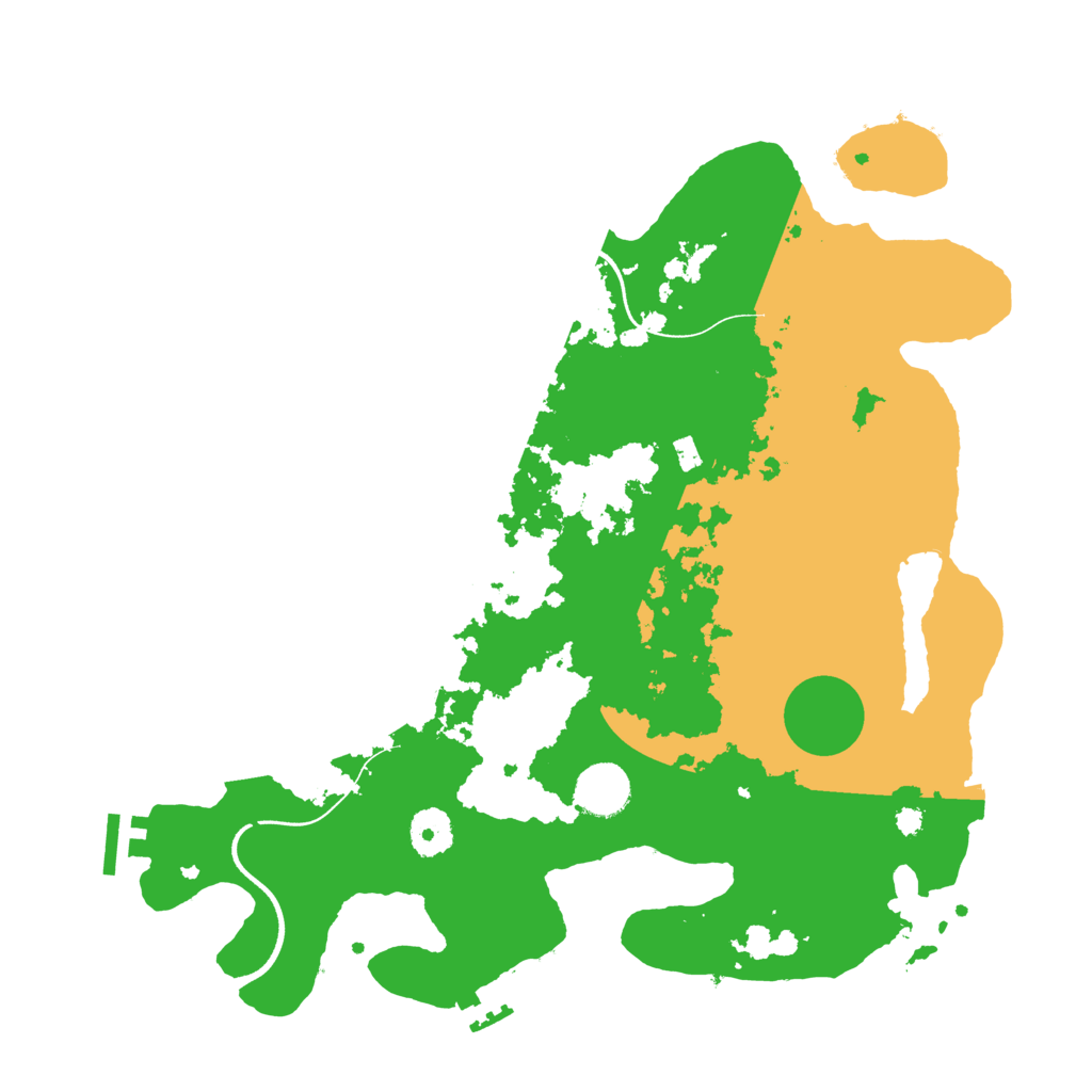 Biome Rust Map: Procedural Map, Size: 3600, Seed: 812149