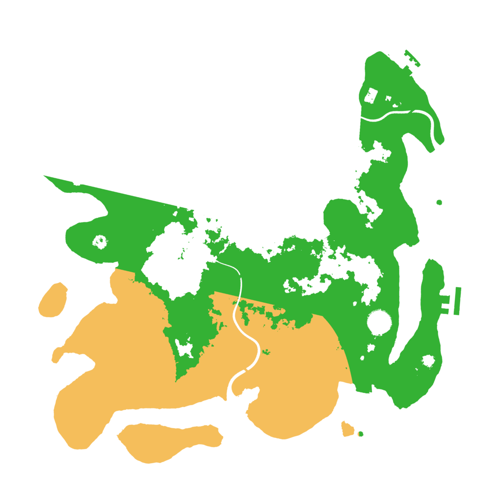 Biome Rust Map: Procedural Map, Size: 3600, Seed: 62554519