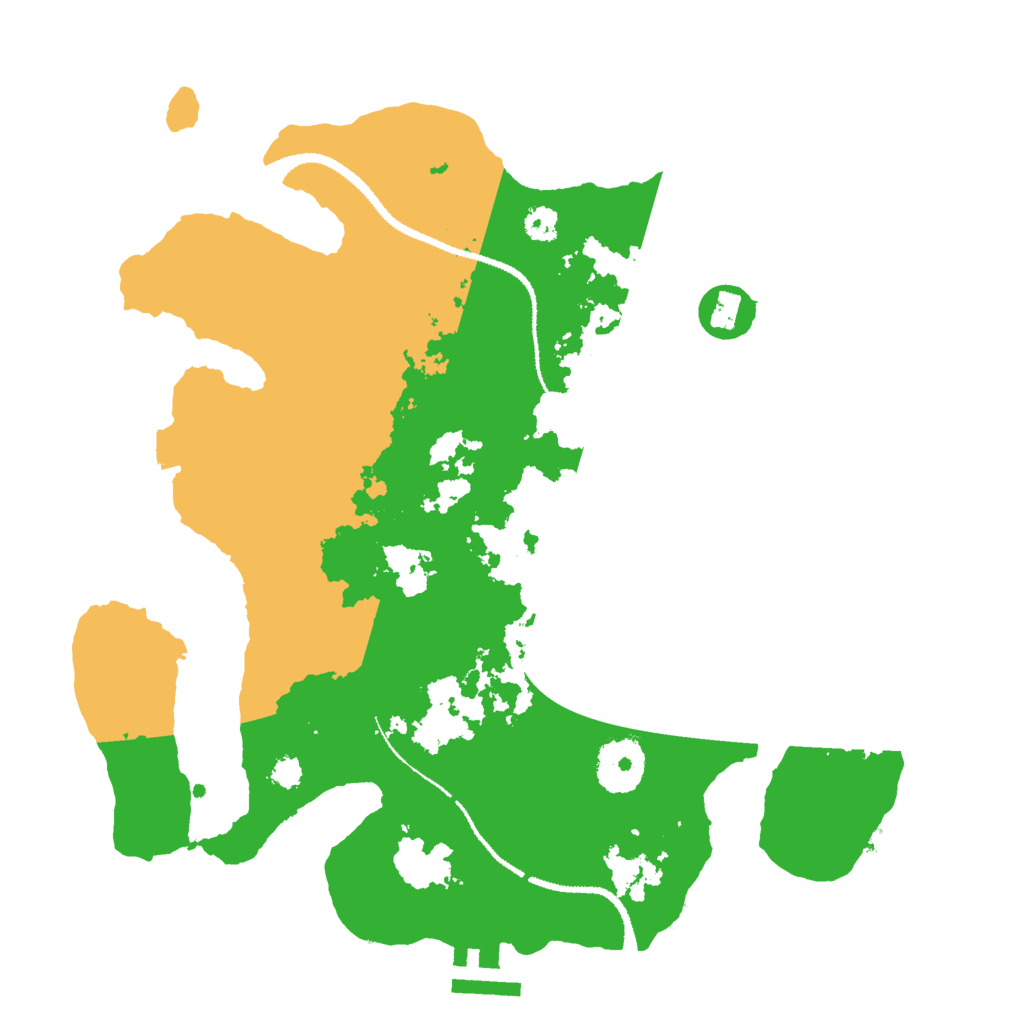 Biome Rust Map: Procedural Map, Size: 3000, Seed: 12688716