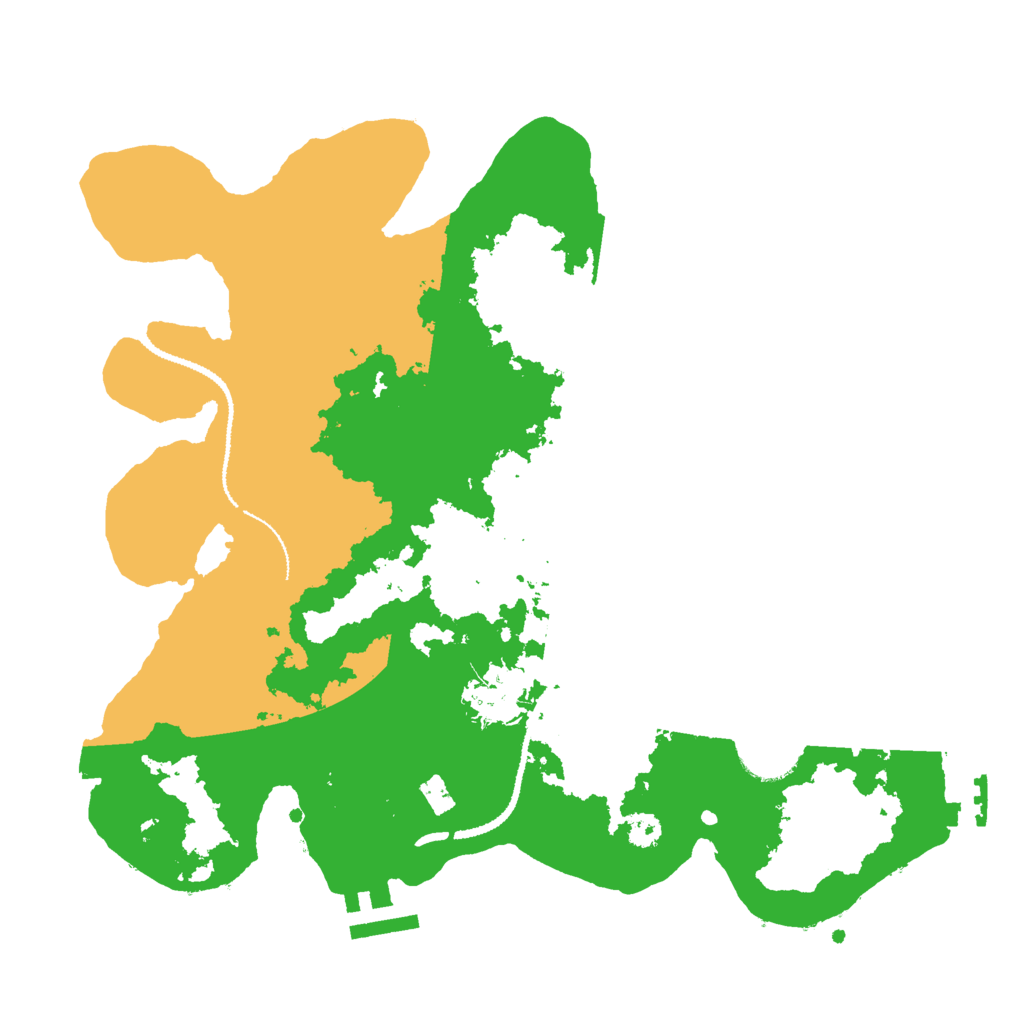 Biome Rust Map: Procedural Map, Size: 3000, Seed: 684918