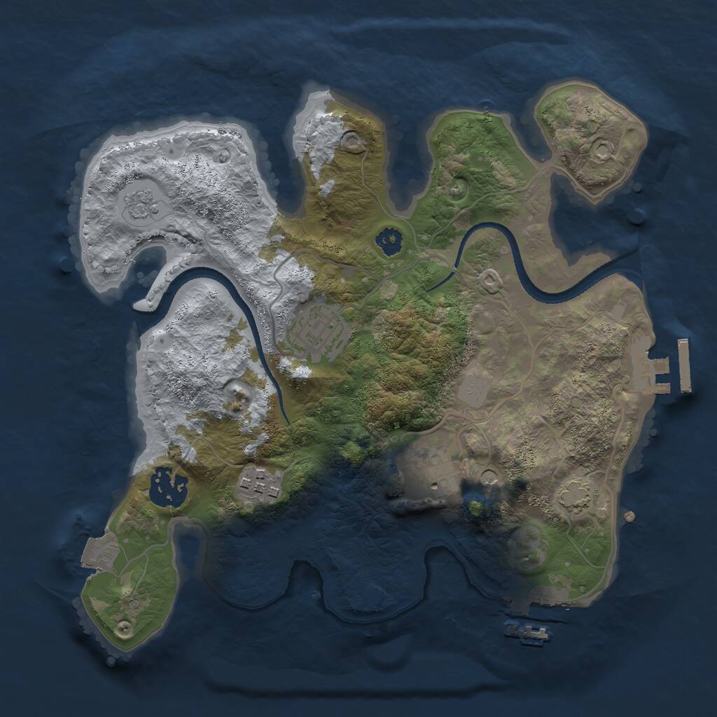 Rust Map: Procedural Map, Size: 2700, Seed: 66869958, 10 Monuments