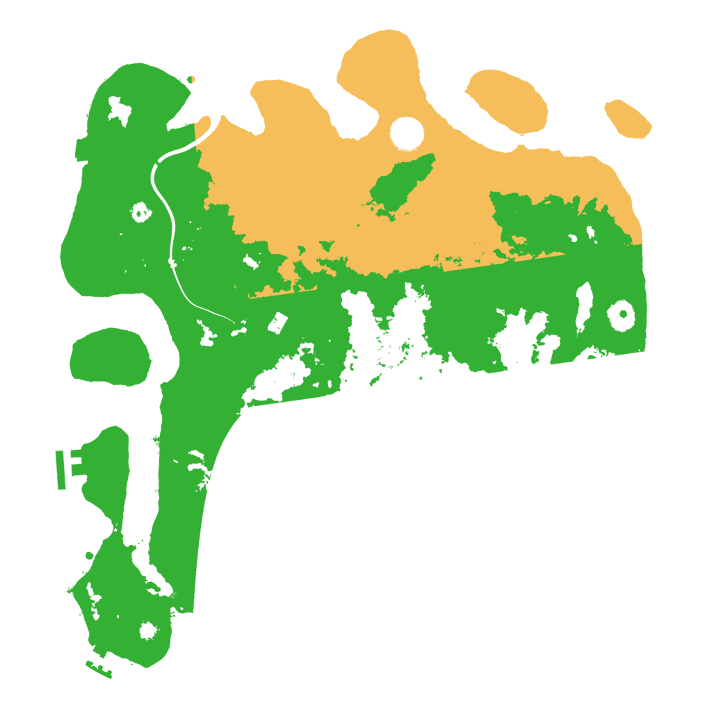 Biome Rust Map: Procedural Map, Size: 3700, Seed: 1846668015