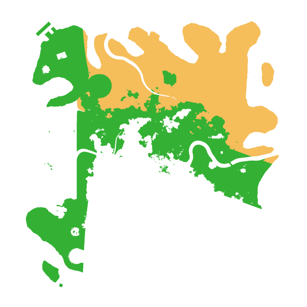 Biome Rust Map: Procedural Map, Size: 3500, Seed: 692356
