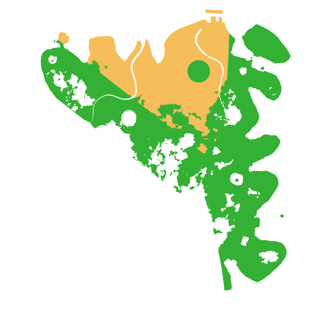 Biome Rust Map: Procedural Map, Size: 3700, Seed: 1849585885