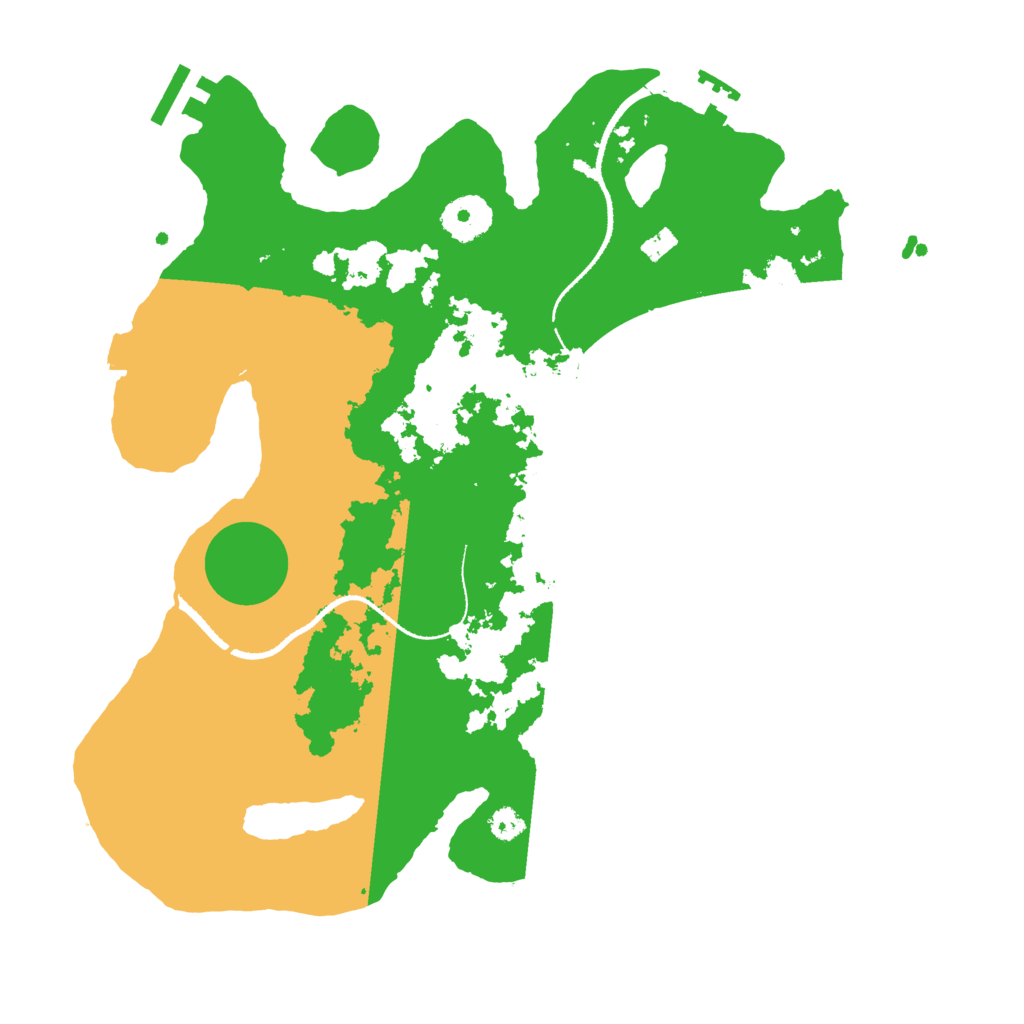 Biome Rust Map: Procedural Map, Size: 3250, Seed: 909767827