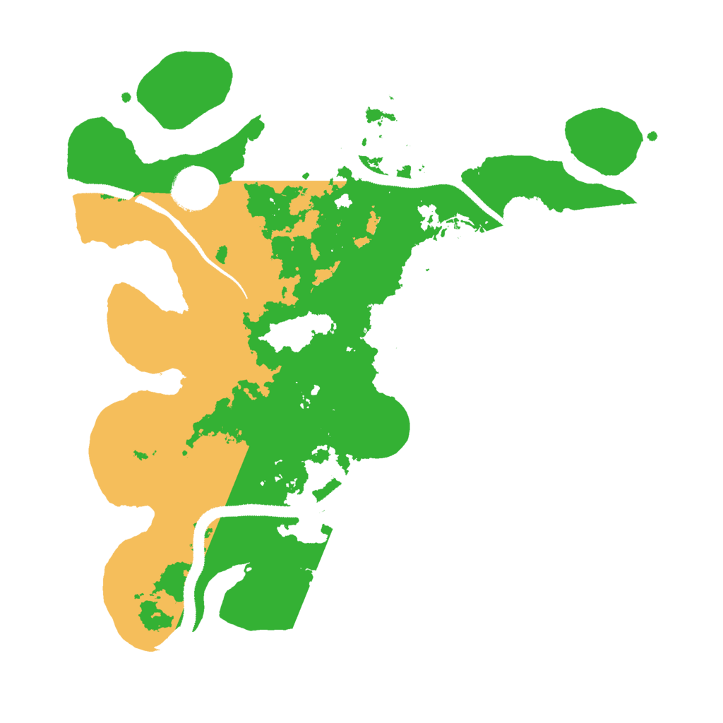 Biome Rust Map: Procedural Map, Size: 3000, Seed: 8543