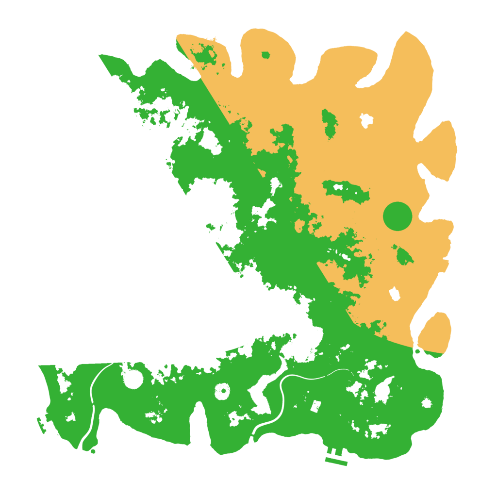 Biome Rust Map: Procedural Map, Size: 4500, Seed: 7236374