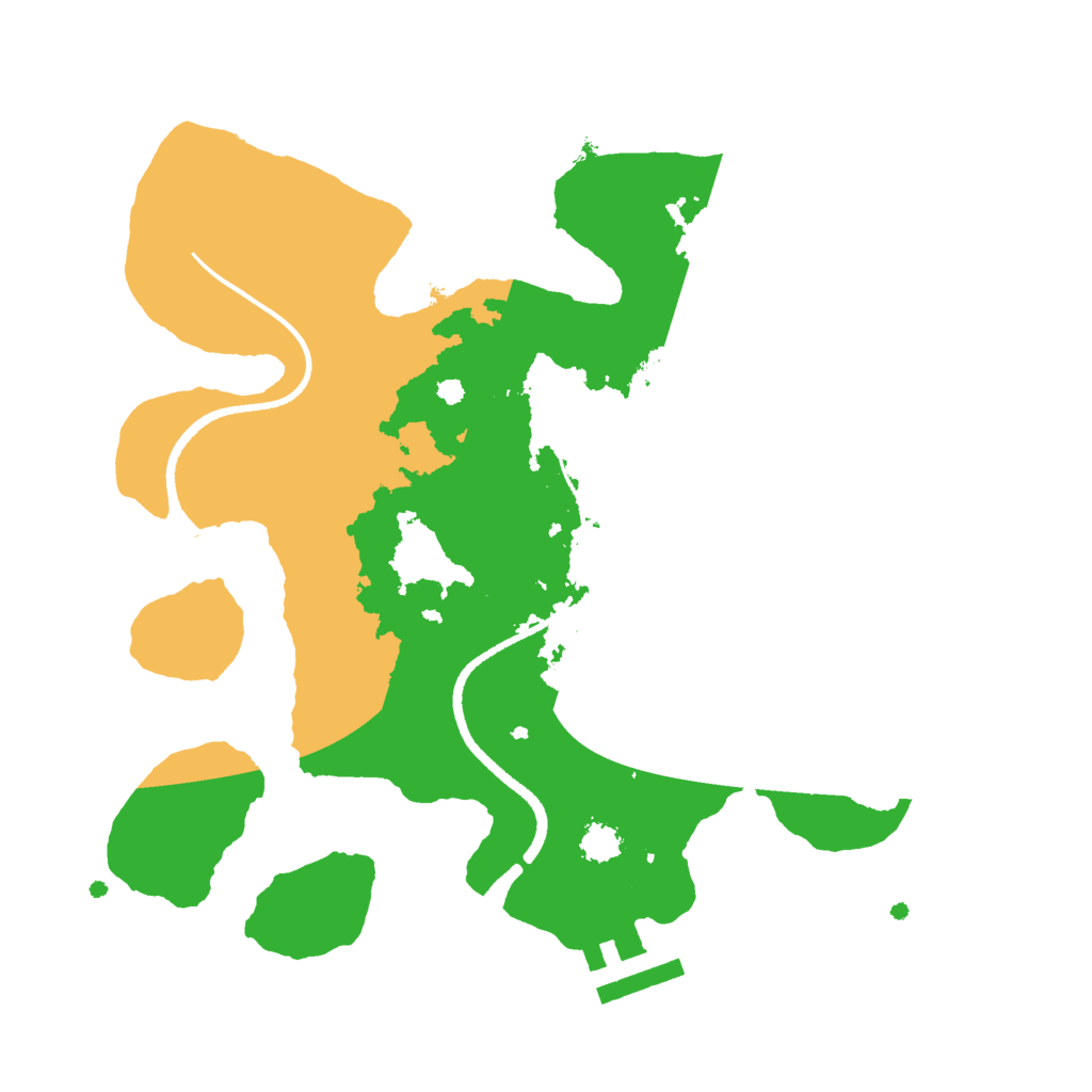 Biome Rust Map: Procedural Map, Size: 2500, Seed: 15163
