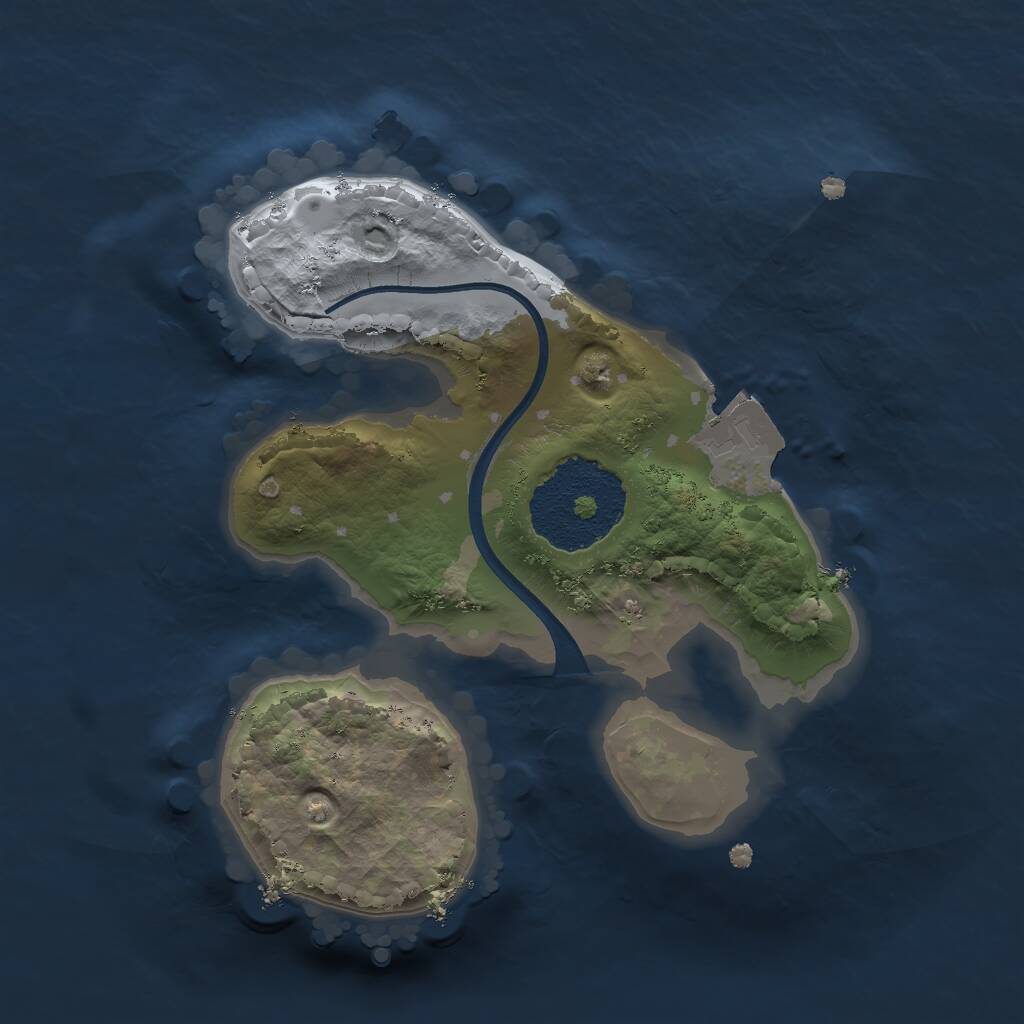 Rust Map: Procedural Map, Size: 1700, Seed: 1549331467, 1 Monuments