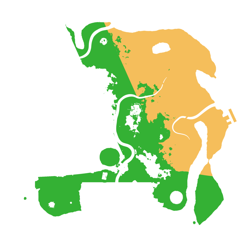 Biome Rust Map: Procedural Map, Size: 3500, Seed: 1300559281